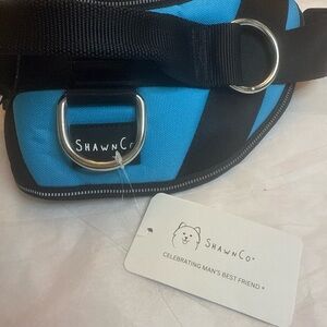 ShawnCo Blue and Black Dog Harness